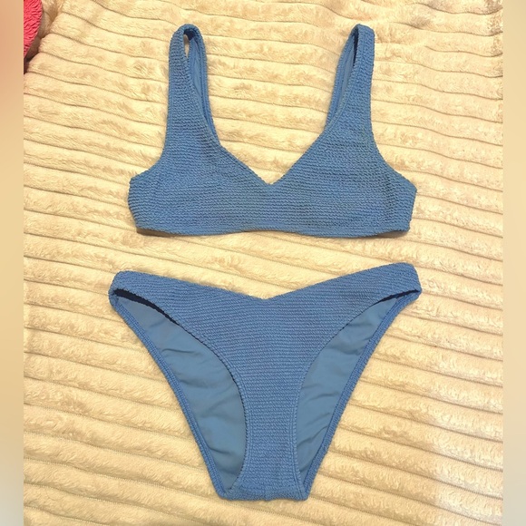 PacSun Swim Pacsun Swim Blue Bikini Set Poshmark